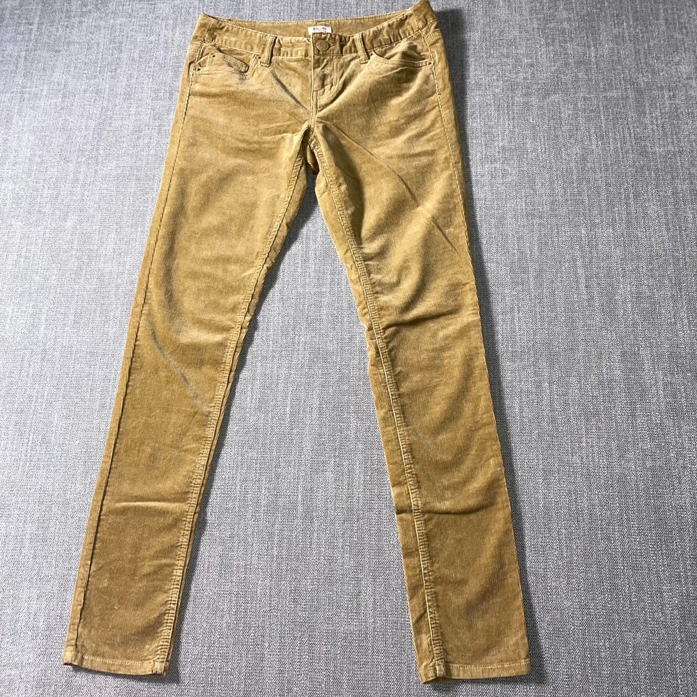 Mossimo Supply Co Pants Womens 5 Brown Corduroy Mid Rise Stretch Slim Fit Casual